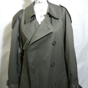 London Fog men gray/green trench coat